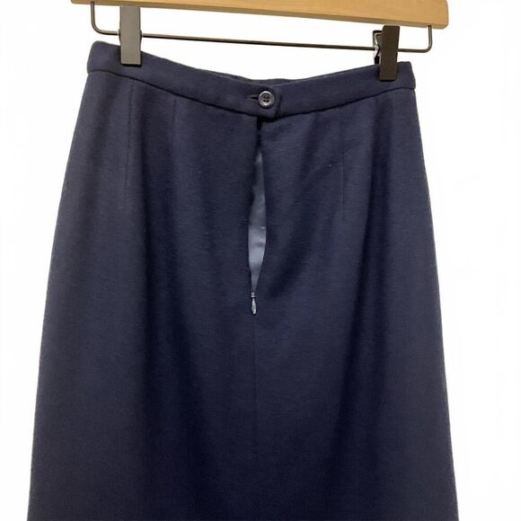 Vintage Pendleton Women's 4 100% Virgin Wool A Line Midi Skirt Side Zipper - Picture 4 of 8